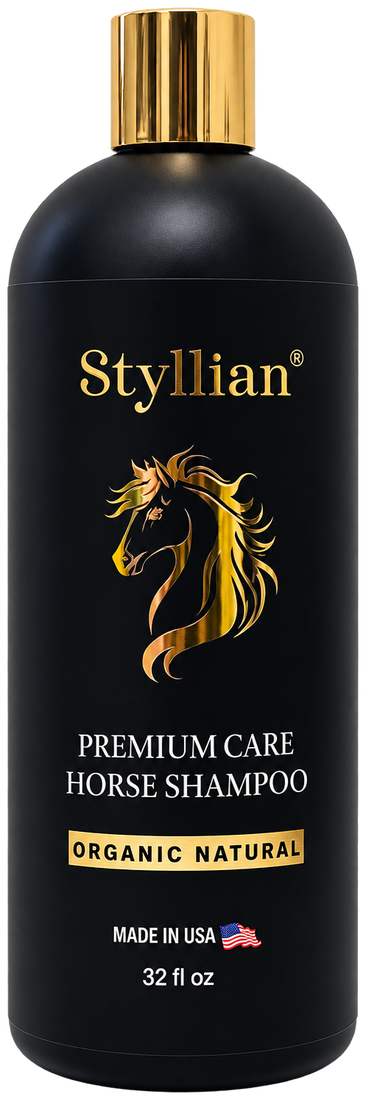 Styllian Premium Care horse shampoo, 32 oz bottle